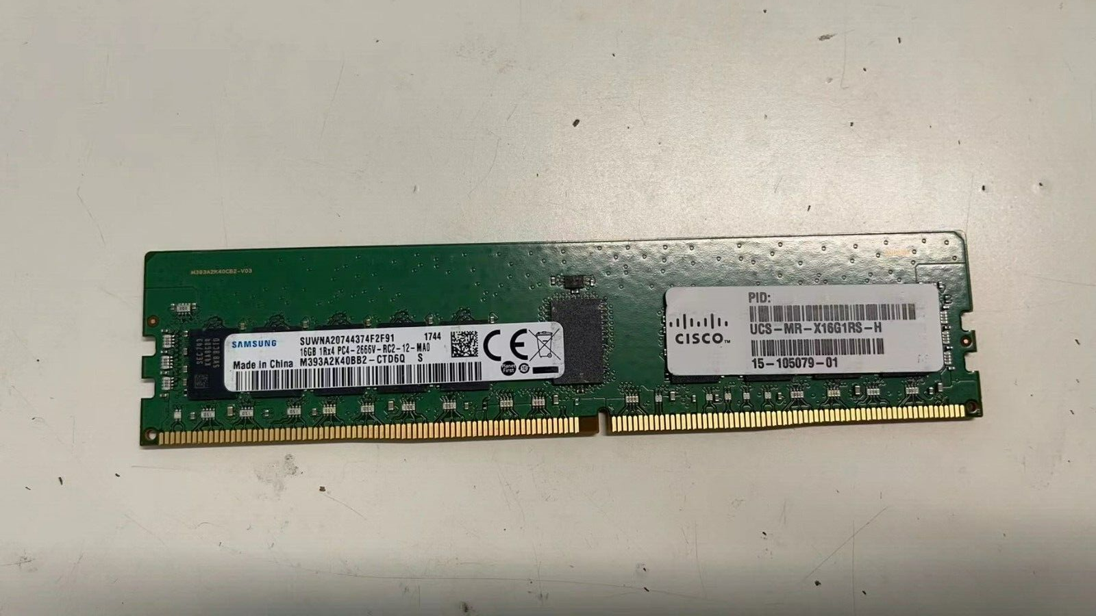 Cisco UCS メモリ UCS-MR-IX161RV-A 16GB x 4 CISCO UCS-MR-1X161RV-A - 16GB DDR4-2400MHz RDIMM/PC4-19200