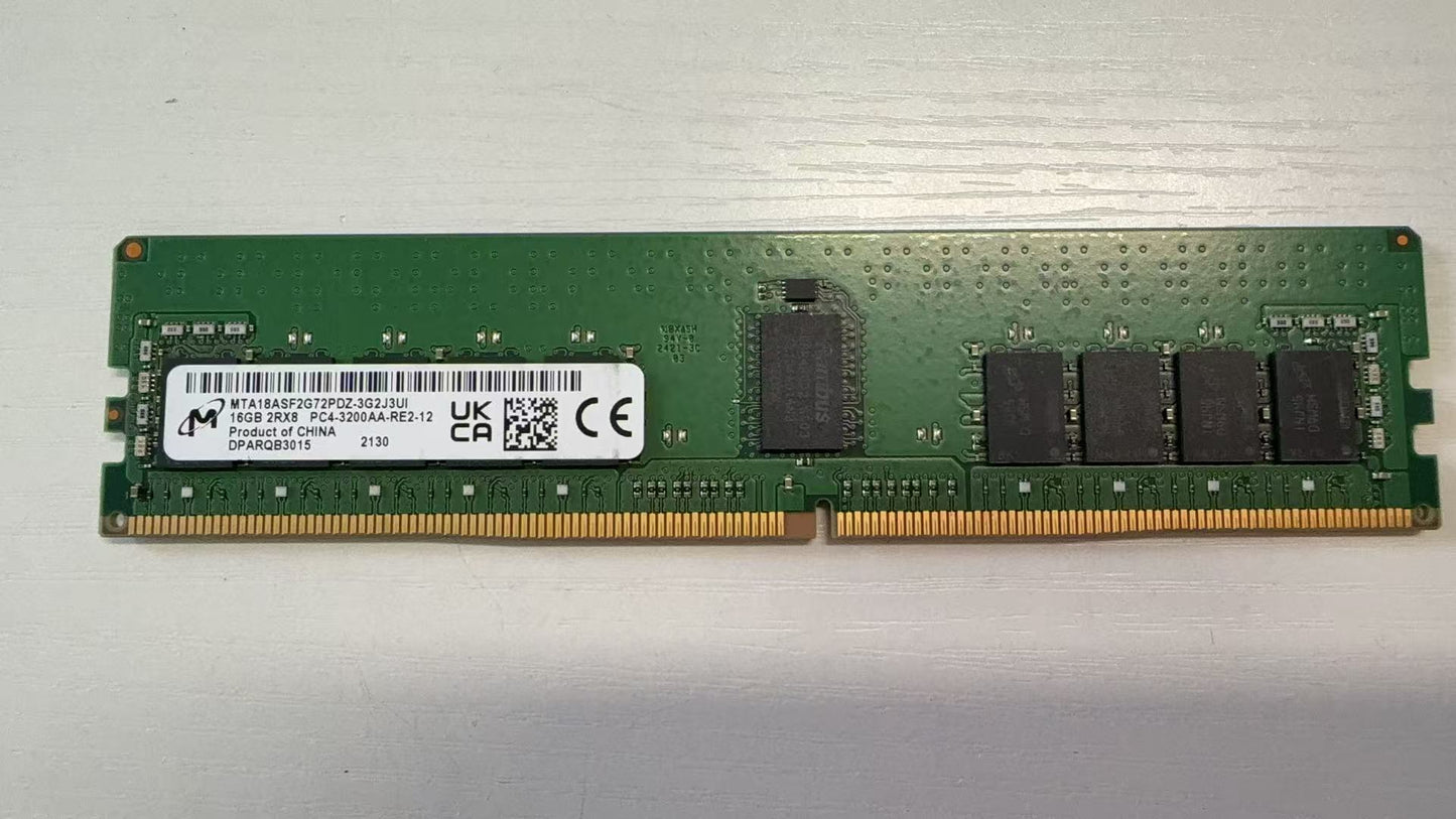MTA18ASF2G72PDZ-3G2J3 MICRON 16GB 2RX8 PC4-3200A MEMORY